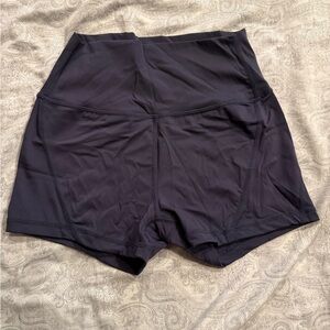Women's High-Waisted Navy Shorts